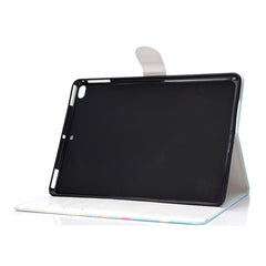 Colored Pattern Drawing Horizontal Flip PU Leather Case with Three-folding Holder & Sleep / Wake-up Function, For iPad 5 / 6 / 7 / 8, For iPad Pro 11, Ffor iPad Pro 11