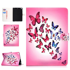 Colored Pattern Drawing Horizontal Flip PU Leather Case with Three-folding Holder & Sleep / Wake-up Function, For iPad 5 / 6 / 7 / 8, For iPad Pro 11, Ffor iPad Pro 11