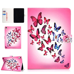 Colored Pattern Drawing Horizontal Flip PU Leather Case with Three-folding Holder & Sleep / Wake-up Function, For iPad 5 / 6 / 7 / 8, For iPad Pro 11, Ffor iPad Pro 11