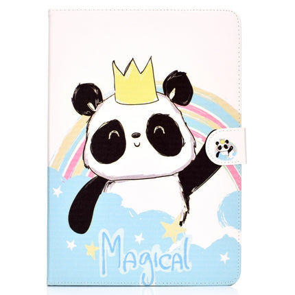 Estuche de cuero PU con tapa horizontal con dibujo de patrón de colores, soporte plegable en tres posiciones y función de suspensión/activación, para Mini 1/2/3/4