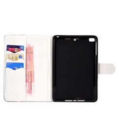 Colored Pattern Drawing Horizontal Flip PU Leather Case with Three-folding Holder & Sleep / Wake-up Function, For Mini 1 / 2 / 3 / 4