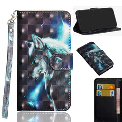 3D Painting Pattern Horizontal Flip TPU + PU Leather Case with Holder & Card Slots & Wallet, For iPhone XS Max