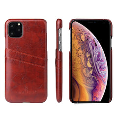 Fierre Shann Retro Oil Wax Texture PU Leather Case with Card Slots, For iPhone 11 Pro, For iPhone 11, For iPhone 11 Pro Max, for iPhone 11 Pro, for iPhone 11, for iPhone 11 Pro Max, for Galaxy Note 10, for Galaxy Note 10 Pro