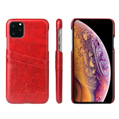 Fierre Shann Retro Oil Wax Texture PU Leather Case with Card Slots, For iPhone 11 Pro, For iPhone 11, For iPhone 11 Pro Max, for iPhone 11 Pro, for iPhone 11, for iPhone 11 Pro Max, for Galaxy Note 10, for Galaxy Note 10 Pro