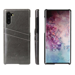 Fierre Shann Retro Oil Wax Texture PU Leather Case with Card Slots, For iPhone 11 Pro, For iPhone 11, For iPhone 11 Pro Max, for iPhone 11 Pro, for iPhone 11, for iPhone 11 Pro Max, for Galaxy Note 10, for Galaxy Note 10 Pro