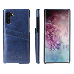 Fierre Shann Retro Oil Wax Texture PU Leather Case with Card Slots, For iPhone 11 Pro, For iPhone 11, For iPhone 11 Pro Max, for iPhone 11 Pro, for iPhone 11, for iPhone 11 Pro Max, for Galaxy Note 10, for Galaxy Note 10 Pro