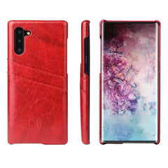 Fierre Shann Retro Oil Wax Texture PU Leather Case with Card Slots, For iPhone 11 Pro, For iPhone 11, For iPhone 11 Pro Max, for iPhone 11 Pro, for iPhone 11, for iPhone 11 Pro Max, for Galaxy Note 10, for Galaxy Note 10 Pro