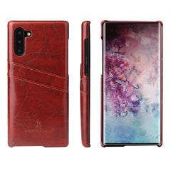 Fierre Shann Retro Oil Wax Texture PU Leather Case with Card Slots, For iPhone 11 Pro, For iPhone 11, For iPhone 11 Pro Max, for iPhone 11 Pro, for iPhone 11, for iPhone 11 Pro Max, for Galaxy Note 10, for Galaxy Note 10 Pro