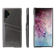 Fierre Shann Retro Oil Wax Texture PU Leather Case with Card Slots, For iPhone 11 Pro, For iPhone 11, For iPhone 11 Pro Max, for iPhone 11 Pro, for iPhone 11, for iPhone 11 Pro Max, for Galaxy Note 10, for Galaxy Note 10 Pro