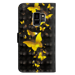 3D Painting Pattern Horizontal Flip TPU + PU Leather Case with Holder & Card Slots & Wallet, For Galaxy S9, For Galaxy S9+