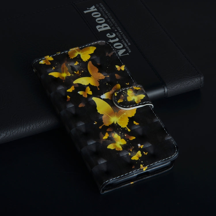 3D Painting Pattern Horizontal Flip TPU + PU Leather Case with Holder & Card Slots & Wallet