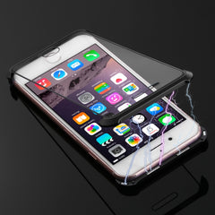 Ultra-Thin Angular Frame Magnetic Absorption Double-Sided Tempered Glass Shell for iPhone 8, For iPhone 8