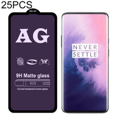 25 PCS AG Matte Anti Blue Light Full Cover Tempered Glass, For iPhone 6 & 6s, For iPhone 6 Plus & 6s Plus, For iPhone 8 & 7, For iPhone 8 Plus & 7 Plus, For iPhone XS / X, For iPhone XR, For iPhone XS Max, For OnePlus 6T, For OnePlus 7, For OnePlus 6