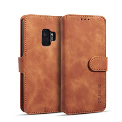 DG.MING Retro Oil Side Horizontal Flip Case mit Halter &amp; Kartenfächern &amp; Geldbörse, für iPhone 7 / 8, für Galaxy Note 10, für Galaxy Note 10+, für Galaxy S9, für Galaxy S9+, für Huawei Nova 5 / Nova 5 Pro, für Huawei P20 Lite 2019 / Nova 5i