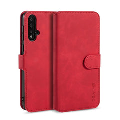 DG.MING Retro Oil Side Horizontal Flip Case mit Halter &amp; Kartenfächern &amp; Geldbörse, für iPhone 7 / 8, für Galaxy Note 10, für Galaxy Note 10+, für Galaxy S9, für Galaxy S9+, für Huawei Nova 5 / Nova 5 Pro, für Huawei P20 Lite 2019 / Nova 5i