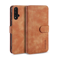 DG.MING Retro Oil Side Horizontal Flip Case mit Halter &amp; Kartenfächern &amp; Geldbörse, für iPhone 7 / 8, für Galaxy Note 10, für Galaxy Note 10+, für Galaxy S9, für Galaxy S9+, für Huawei Nova 5 / Nova 5 Pro, für Huawei P20 Lite 2019 / Nova 5i