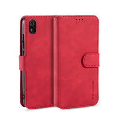 DG.MING Retro Oil Side Horizontal Flip Case with Holder & Card Slots & Wallet, for Huawei P Smart / Enjoy 7S, for Xiaomi Redmi 7A, for Xiaomi Redmi K20 / K20 Pro / Mi 9T, for Huawei Honor 20 Pro, for Huawei Honor 20