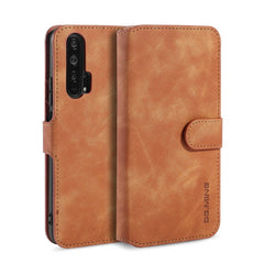 DG.MING Retro Oil Side Horizontal Flip Case with Holder & Card Slots & Wallet, for Huawei P Smart / Enjoy 7S, for Xiaomi Redmi 7A, for Xiaomi Redmi K20 / K20 Pro / Mi 9T, for Huawei Honor 20 Pro, for Huawei Honor 20