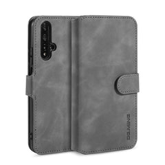 DG.MING Retro Oil Side Horizontal Flip Case with Holder & Card Slots & Wallet, for Huawei P Smart / Enjoy 7S, for Xiaomi Redmi 7A, for Xiaomi Redmi K20 / K20 Pro / Mi 9T, for Huawei Honor 20 Pro, for Huawei Honor 20