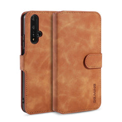 DG.MING Retro Oil Side Horizontal Flip Case with Holder & Card Slots & Wallet, for Huawei P Smart / Enjoy 7S, for Xiaomi Redmi 7A, for Xiaomi Redmi K20 / K20 Pro / Mi 9T, for Huawei Honor 20 Pro, for Huawei Honor 20