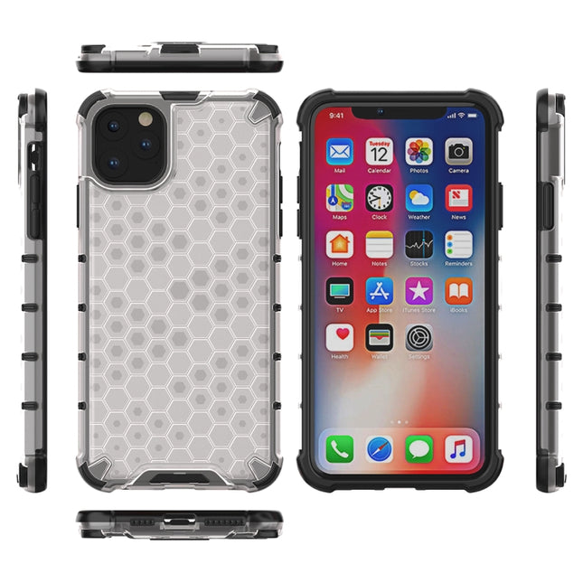 Stoßfestes Honeycomb-PC + TPU-Gehäuse für iPhone, iPhone 11 Pro, iPhone 11, iPhone 11 Pro Max 2019