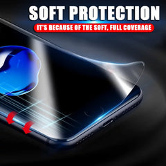 25 Stück weicher Hydrogelfilm, vollständiger Frontschutz mit Alkoholwatte + Rubbelkarte für iPhone 6/7/8 (25 Stück), iPhone 6 Plus (25 Stück), iPhone 7 Plus/8 Plus (25 Stück), iPhone X/XS (25 Stück), iPhone XR (25 Stück), iPhone XS Max