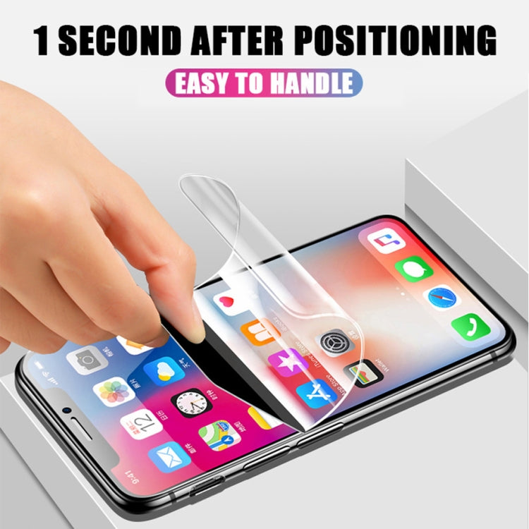 25 Stück weicher Hydrogelfilm, vollständiger Frontschutz mit Alkoholwatte + Rubbelkarte für iPhone 6/7/8 (25 Stück), iPhone 6 Plus (25 Stück), iPhone 7 Plus/8 Plus (25 Stück), iPhone X/XS (25 Stück), iPhone XR (25 Stück), iPhone XS Max