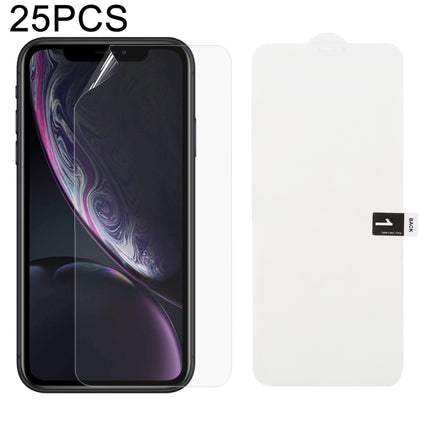 25 PCS Soft Hydrogel Film Full Cover Front Protector with Alcohol Cotton + Scratch Card for, For iPhone 6 / 7 / 8(25 PCS), For iPhone 6 Plus(25 PCS), For iPhone 7 Plus / 8 Plus(25 PCS), For iPhone X / XS(25 PCS), For iPhone XR(25 PCS), iPhone XS Max   ...