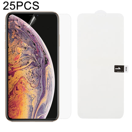 25 PCS Soft Hydrogel Film Full Cover Front Protector with Alcohol Cotton + Scratch Card for, For iPhone 6 / 7 / 8(25 PCS), For iPhone 6 Plus(25 PCS), For iPhone 7 Plus / 8 Plus(25 PCS), For iPhone X / XS(25 PCS), For iPhone XR(25 PCS), iPhone XS Max   ...