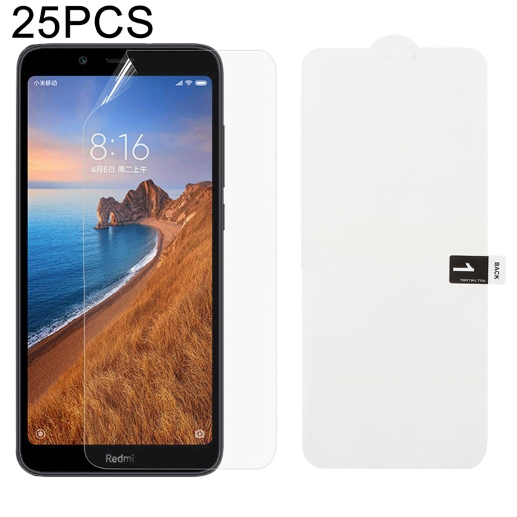 25 Stück weicher Hydrogelfilm, vollständiger Frontschutz mit Alkoholwatte + Rubbelkarte für iPhone 6/7/8 (25 Stück), iPhone 6 Plus (25 Stück), iPhone 7 Plus/8 Plus (25 Stück), iPhone X/XS (25 Stück), iPhone XR (25 Stück), iPhone XS Max
