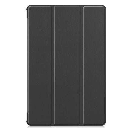 Custer Texture Horizontal Flip Leather Case with Three-folding Holder & Sleep / Wake-up Function, For Galaxy Tab S6