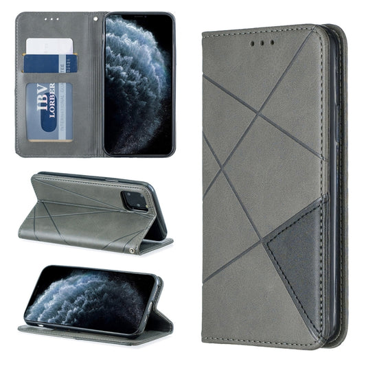 Rhombus Texture Horizontal Flip Magnetic Leather Case with Holder & Card Slots & Wallet, For iPhone 11 Pro, For iPhone 11 Pro Max, For iPhone 11, For iPhone XS / X