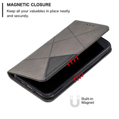 Rhombus Texture Horizontal Flip Magnetic Leather Case with Holder & Card Slots & Wallet, For iPhone 11 Pro, For iPhone 11 Pro Max, For iPhone 11, For iPhone XS / X
