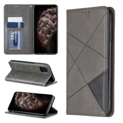 Rhombus Texture Horizontal Flip Magnetic Leather Case with Holder & Card Slots & Wallet, For iPhone 11 Pro, For iPhone 11 Pro Max, For iPhone 11, For iPhone XS / X