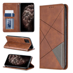 Rhombus Texture Horizontal Flip Magnetic Leather Case with Holder & Card Slots & Wallet, For iPhone 11 Pro, For iPhone 11 Pro Max, For iPhone 11, For iPhone XS / X