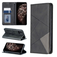 Rhombus Texture Horizontal Flip Magnetic Leather Case with Holder & Card Slots & Wallet, For iPhone 11 Pro, For iPhone 11 Pro Max, For iPhone 11, For iPhone XS / X