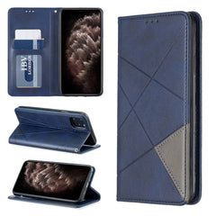 Rhombus Texture Horizontal Flip Magnetic Leather Case with Holder & Card Slots & Wallet, For iPhone 11 Pro, For iPhone 11 Pro Max, For iPhone 11, For iPhone XS / X