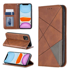 Rhombus Texture Horizontal Flip Magnetic Leather Case with Holder & Card Slots & Wallet, For iPhone 11 Pro, For iPhone 11 Pro Max, For iPhone 11, For iPhone XS / X