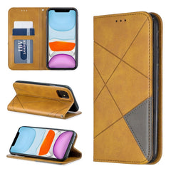 Rhombus Texture Horizontal Flip Magnetic Leather Case with Holder & Card Slots & Wallet, For iPhone 11 Pro, For iPhone 11 Pro Max, For iPhone 11, For iPhone XS / X
