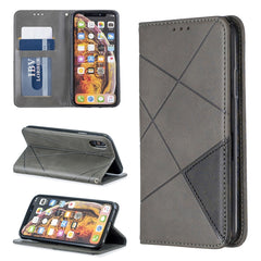 Rhombus Texture Horizontal Flip Magnetic Leather Case with Holder & Card Slots & Wallet, For iPhone 11 Pro, For iPhone 11 Pro Max, For iPhone 11, For iPhone XS / X, For iPhone XS Max