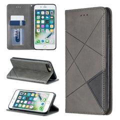 Rhombus Texture Horizontal Flip Magnetic Leather Case with Holder & Card Slots & Wallet, For iPhone XR, For iPhone 8 Plus & 7 Plus, For iPhone SE 2020 & 8 & 7, For iPhone 6 Plus & 6s Plus, For iPhone 6 & 6s