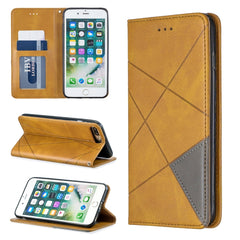 Rhombus Texture Horizontal Flip Magnetic Leather Case with Holder & Card Slots & Wallet, For iPhone XR, For iPhone 8 Plus & 7 Plus, For iPhone SE 2020 & 8 & 7, For iPhone 6 Plus & 6s Plus, For iPhone 6 & 6s