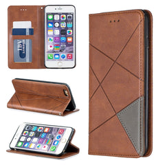 Rhombus Texture Horizontal Flip Magnetic Leather Case with Holder & Card Slots & Wallet, For iPhone XR, For iPhone 8 Plus & 7 Plus, For iPhone SE 2020 & 8 & 7, For iPhone 6 Plus & 6s Plus, For iPhone 6 & 6s