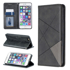 Rhombus Texture Horizontal Flip Magnetic Leather Case with Holder & Card Slots & Wallet, For iPhone XR, For iPhone 8 Plus & 7 Plus, For iPhone SE 2020 & 8 & 7, For iPhone 6 Plus & 6s Plus, For iPhone 6 & 6s