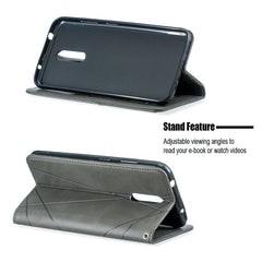 Rhombus Texture Horizontal Flip Magnetic Leather Case with Holder & Card Slots & Wallet, For Nokia 3.2, For Nokia 2.2