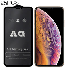 25 PCS AG Matte Frosted Full Cover Tempered Glass, For iPhone 6 & 6s, For iPhone 6 Plus & 6s Plus, For iPhone 8 & 7, For iPhone 8 Plus & 7 Plus, For iPhone XS / X, For iPhone XR, For iPhone XS Max / 11 Pro Max, For OnePlus 6, For OnePlus 6T, For OnePlus 7