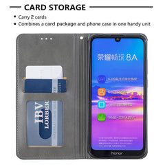 Rhombus Texture Horizontal Flip Magnetic Leather Case with Holder & Card Slots & Wallet, For Huawei Y6 (2019) / Honor Play 8A, For Huawei Y7 (2019) / Y7 Prime (2019), For Huawei Honor 7A / Y6 (2018), For Huawei Honor 7C / Y7 (2018)