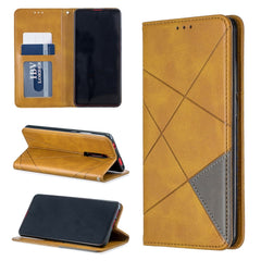 Rhombus Texture Horizontal Flip Magnetic Leather Case with Holder & Card Slots & Wallet, For Huawei Y6 (2019) / Honor Play 8A, For Huawei Y7 (2019) / Y7 Prime (2019), For Huawei Honor 7A / Y6 (2018), For Huawei Honor 7C / Y7 (2018)