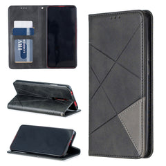 Rhombus Texture Horizontal Flip Magnetic Leather Case with Holder & Card Slots & Wallet, For Huawei Y6 (2019) / Honor Play 8A, For Huawei Y7 (2019) / Y7 Prime (2019), For Huawei Honor 7A / Y6 (2018), For Huawei Honor 7C / Y7 (2018)