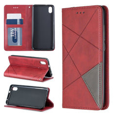 Rhombus Texture Horizontal Flip Magnetic Leather Case with Holder & Card Slots & Wallet, For Xiaomi Redmi 7A, For Xiaomi Redmi 7, For Xiaomi Redmi Note 7